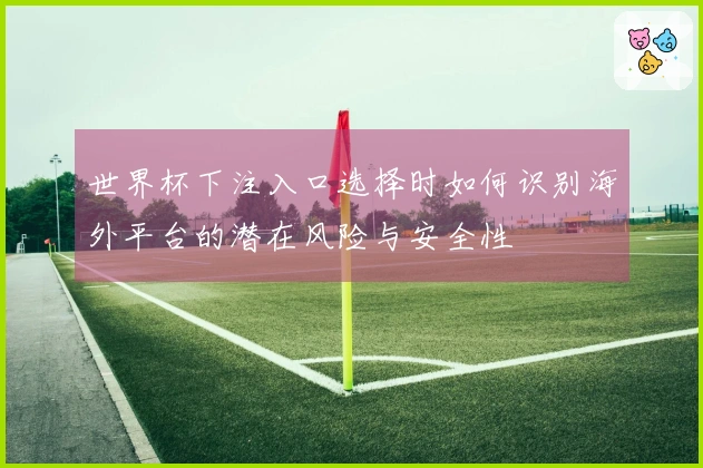 世界杯下注入口选择时如何识别海外平台的潜在风险与安全性